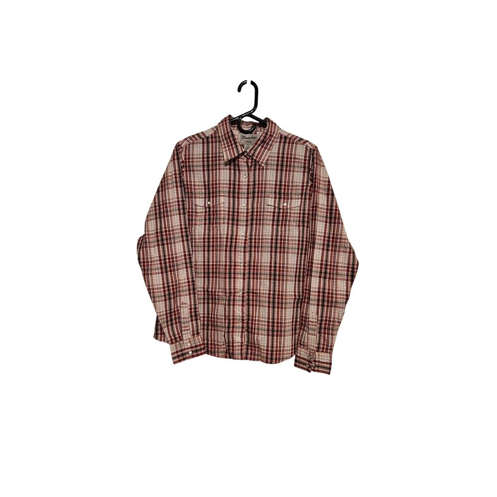 Wrancher by Wrangler ladies long sleeve flannel button up